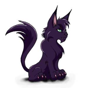 Werecat Haughty Pose blur