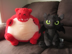 Fa'Luffy and his new Night Fury pal, Fang!