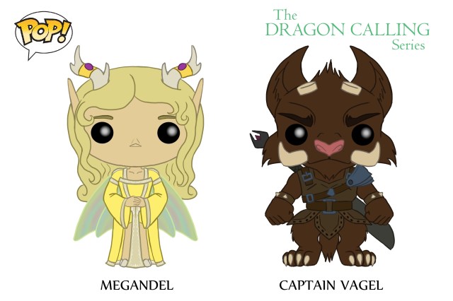 DC Pop Vinyl Concept Art Megandel and Vagel