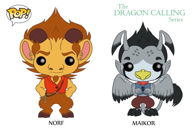 DC Pop Vinyl Concept Art Norf and Maikor