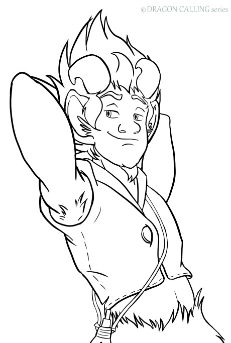 Line Art Dragon Calling Norf