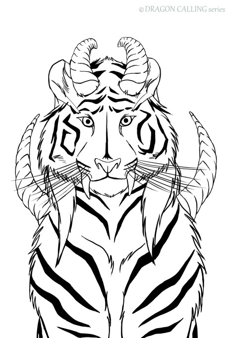 Line Art Dragon Calling Ourntar