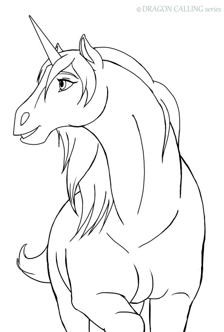 Line Art Dragon Calling Ubi2