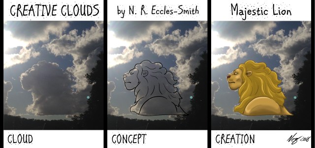Creative Clouds Majestic Lion