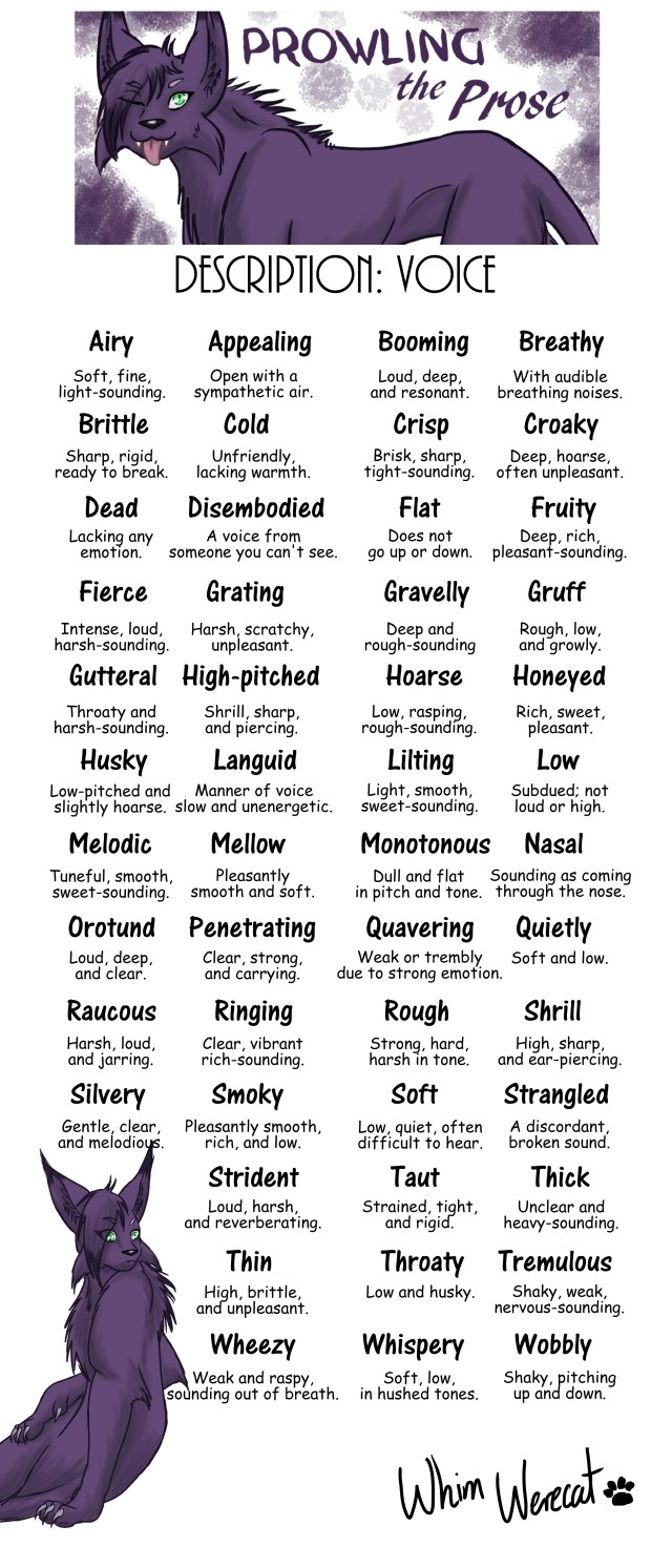 prowling the prose description voice