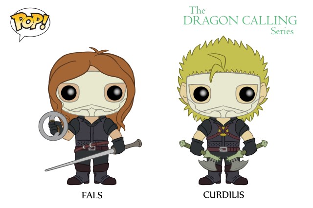 DC Pop Vinyl Concept Art Fals and Curdilis