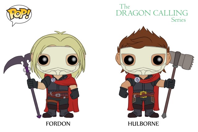 DC Pop Vinyl Concept Art Fordon and Hulborne