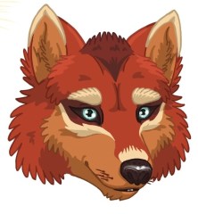 Lonely the Wolf Head